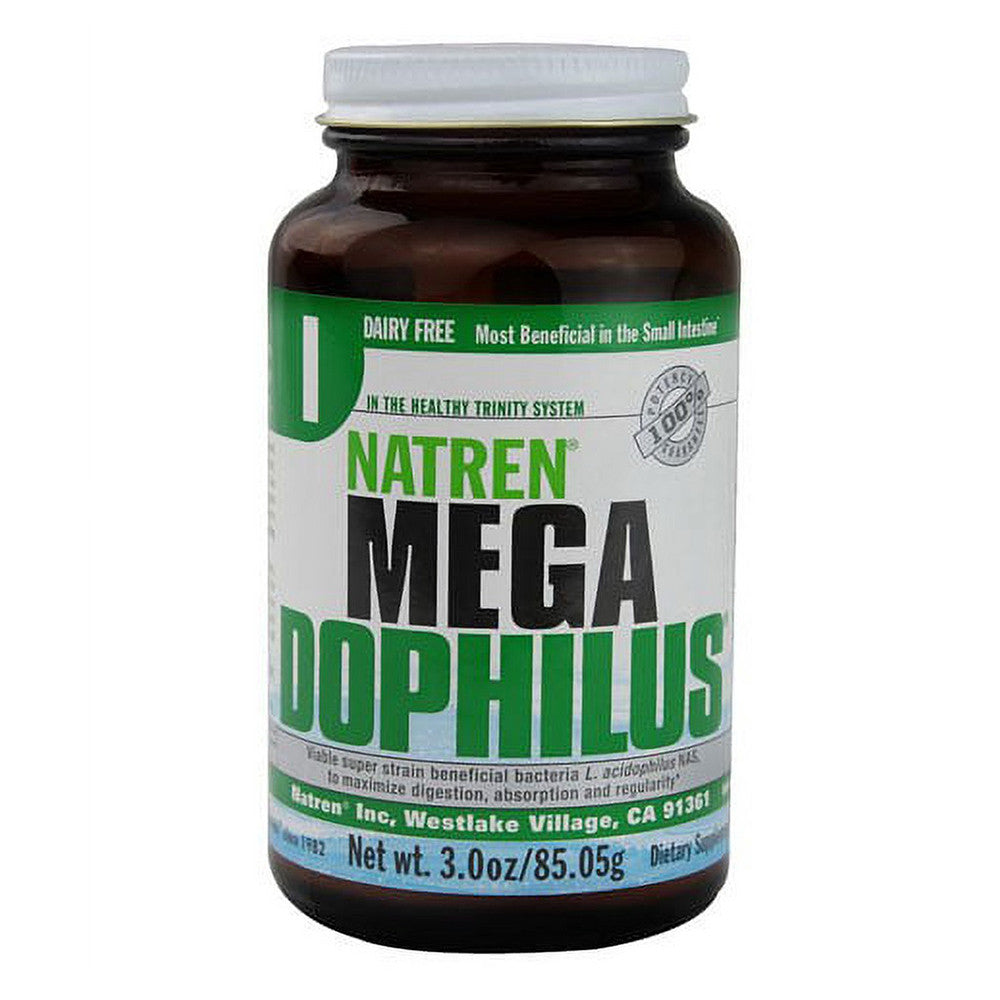 Natren Mega Dophilus Probiotic Dairy Free Powder, 3 Oz
